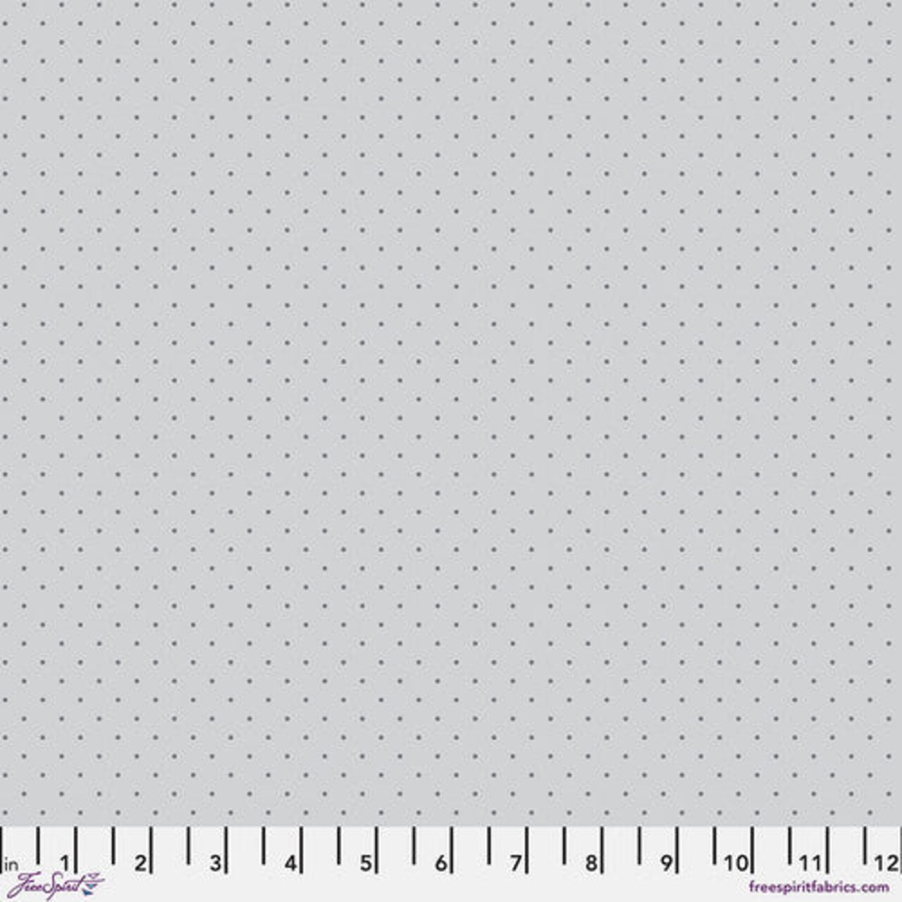Fabric FreeSpirit Tula Pink Fog Tiny Dots True Colors Graywork by the Quarter Yard PWTP185.FOG